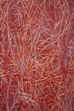 kırmızı plastik siding closeup