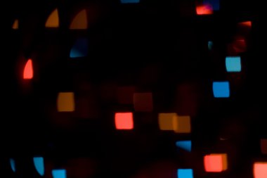 renkli bokeh kare şekilli ışıklar