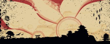 Cityscape Japan illustration