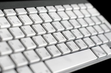 modern alüminyum klavye closeup
