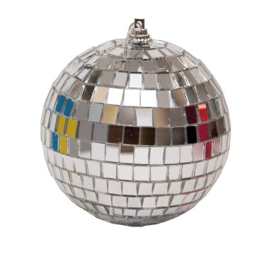 Beyaz arka planda Noel topu