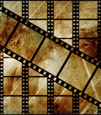 Film şeridi grunge tarzı yaşlı