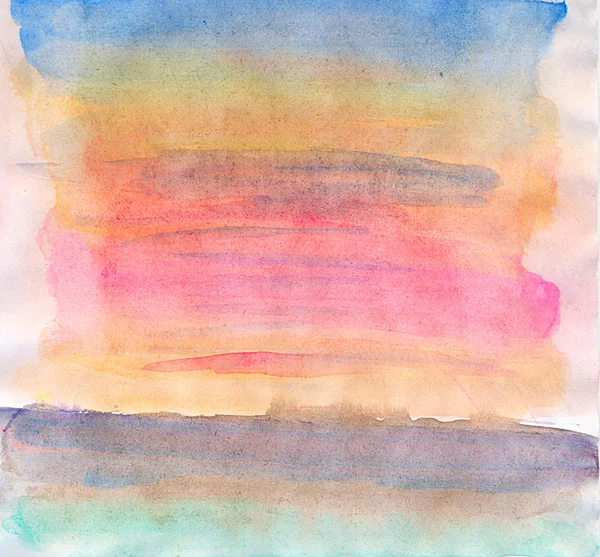 Abstract watercolor background on paper texture — Stock Photo, Image