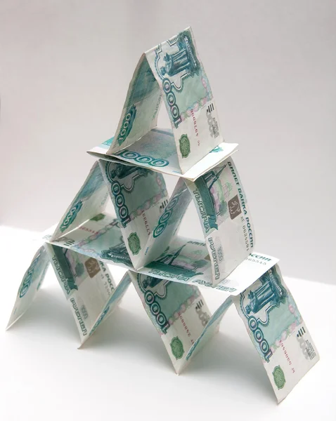 Money pyramid — Stock Photo, Image