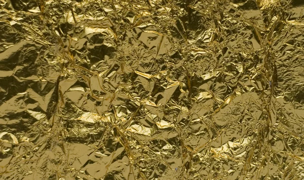 Texture of golden foil — Stock Photo, Image