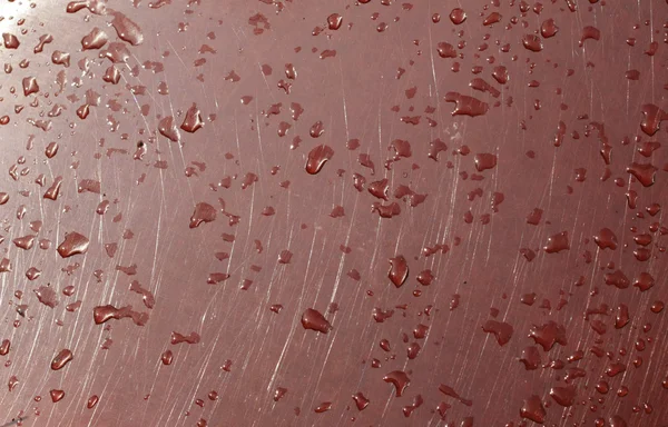 Red water drops — Stock Photo, Image