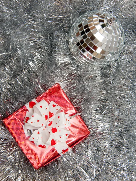 Red gift box — Stock Photo, Image