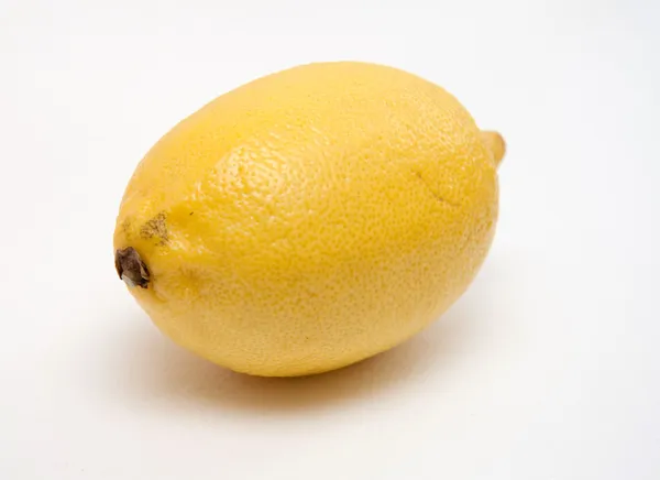 single yellow lemon