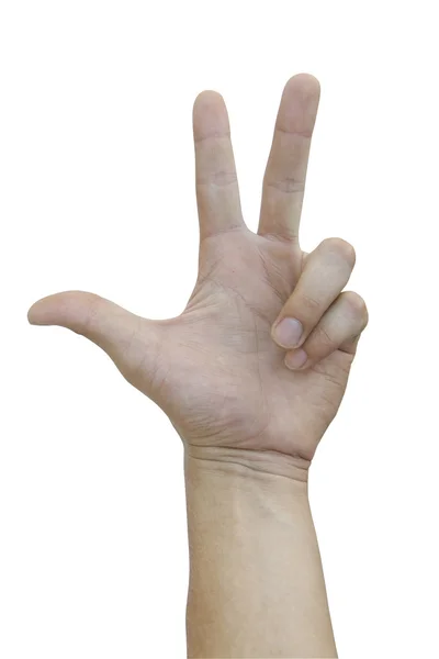 Close-up van de hand gebaren — Stockfoto