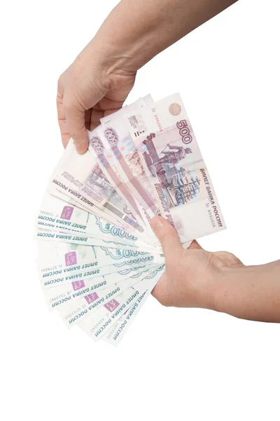 Hand mit Geld — Stockfoto