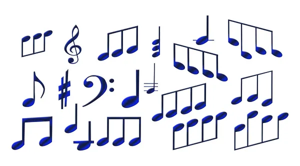 set of musical symbols