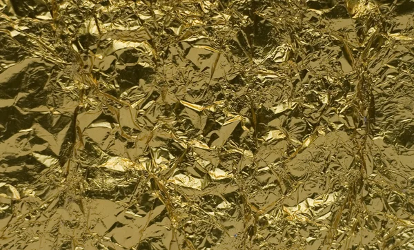 Texture of golden foil — Stock Photo, Image