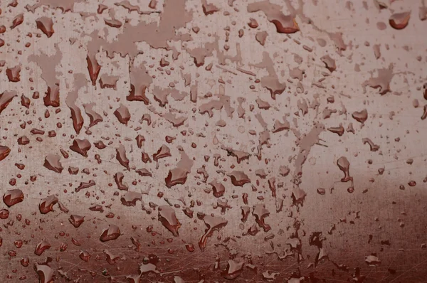 Gotas de água vermelha — Fotografia de Stock