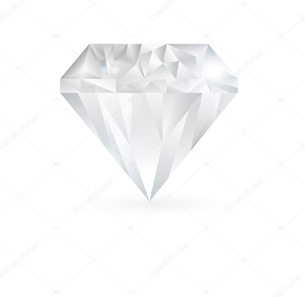 Diamond illustration on a white background.