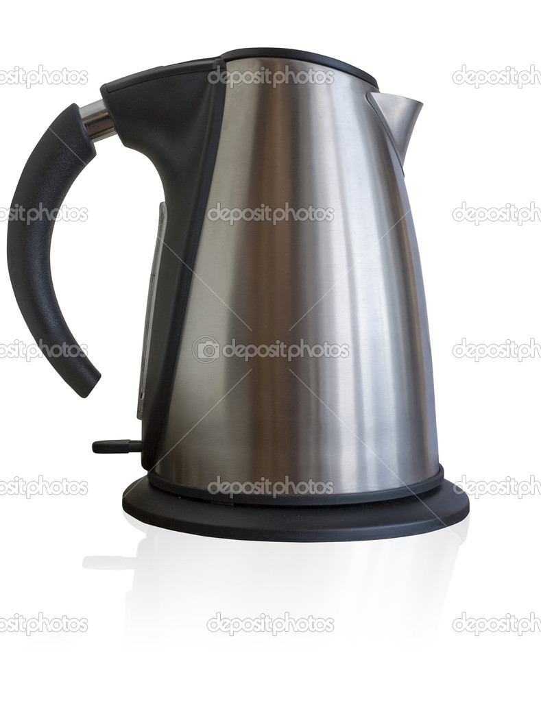 Isolated Stainless Steel Kettle