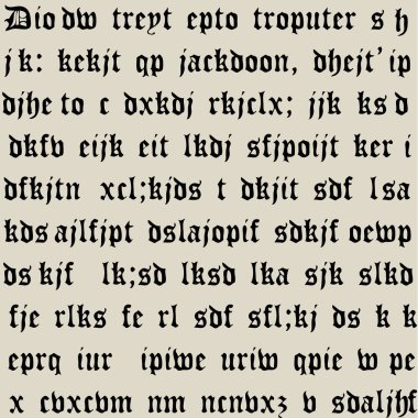 Dikişsiz desen Gotik