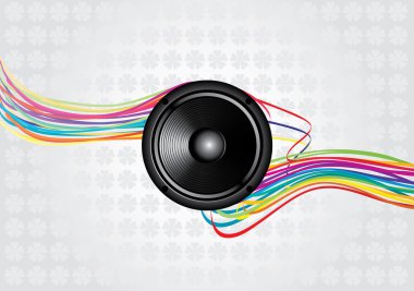 soyut müzik vektör arka plan tasarımı