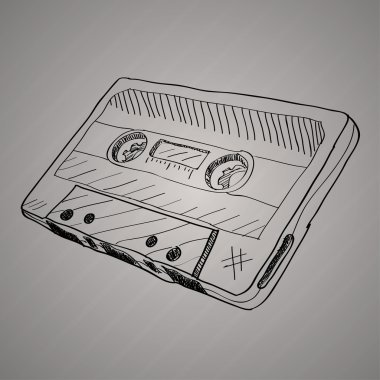 cassette tape vector illustration clipart