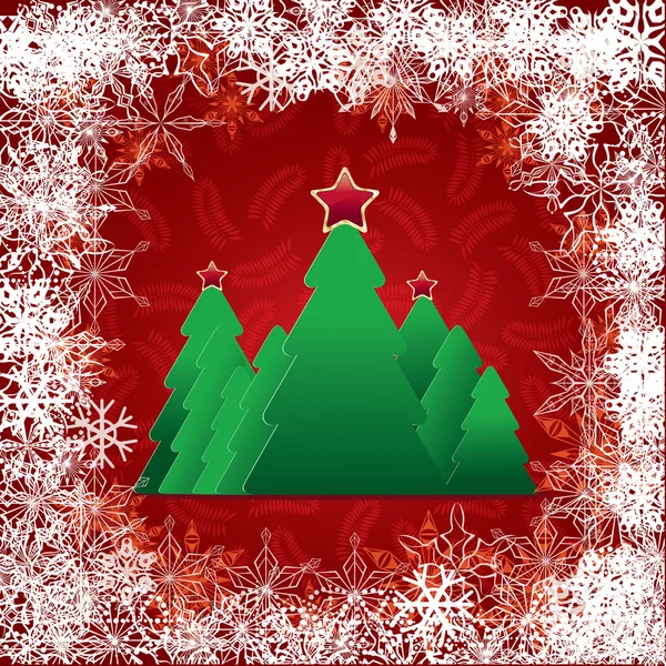 Navidad fondo rojo — Archivo Imágenes Vectoriales