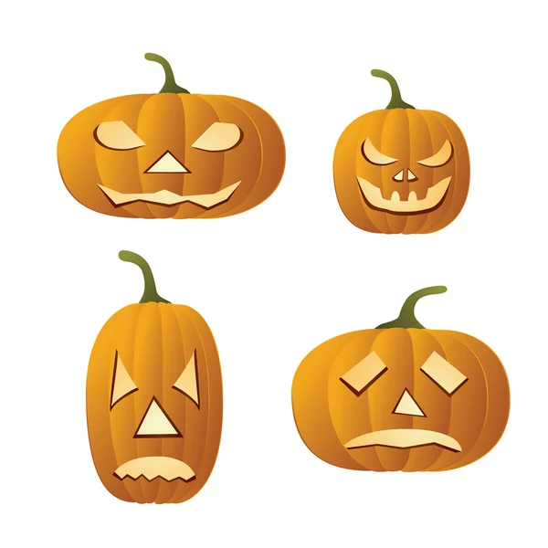 Calabazas de Halloween — Vector de stock