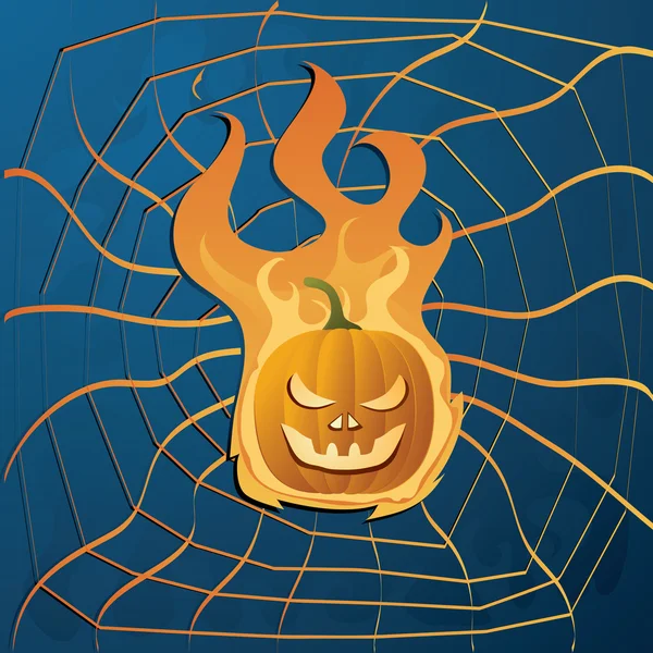 Calabaza de Halloween — Vector de stock