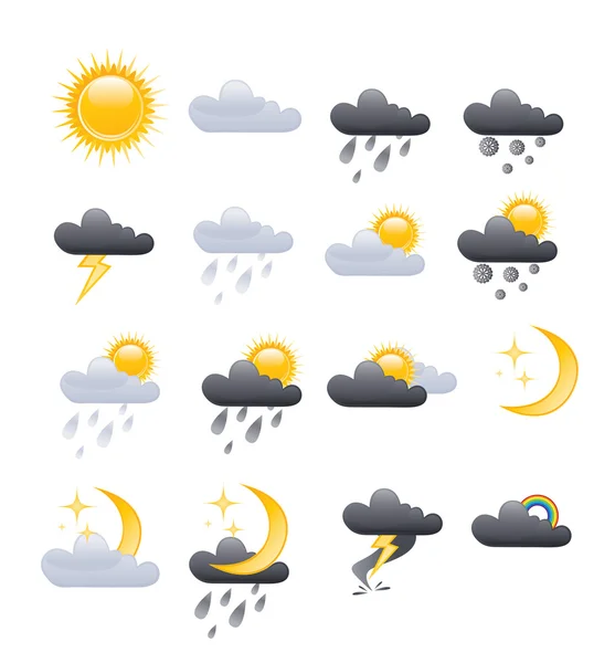 Погода іконки — стоковий вектор