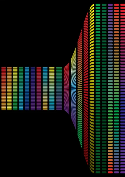 Abstraktní pozadí, vektorové rainbow — Stockový vektor