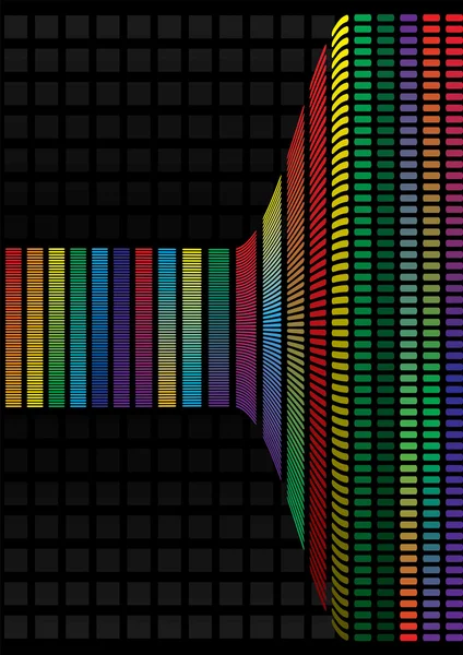 Fondo abstracto, vector arco iris — Vector de stock