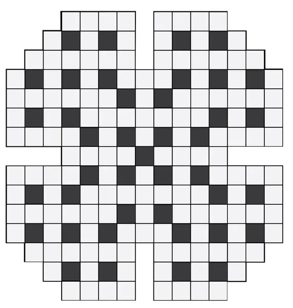 An empty crossword puzzle — Stock Vector