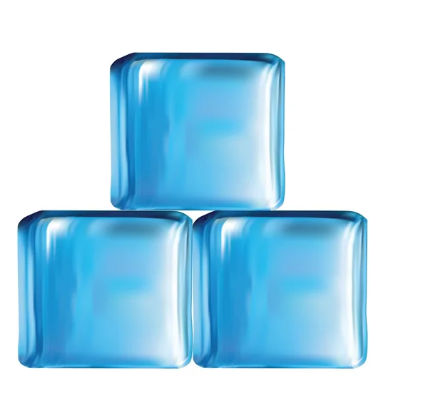 Illustration of modern glass cubes — Stock Vector