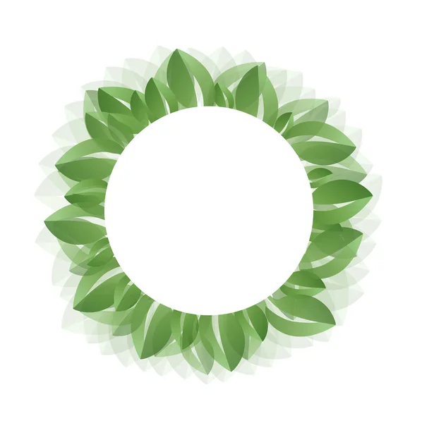 Fresh green leaves vector — Stock Vector