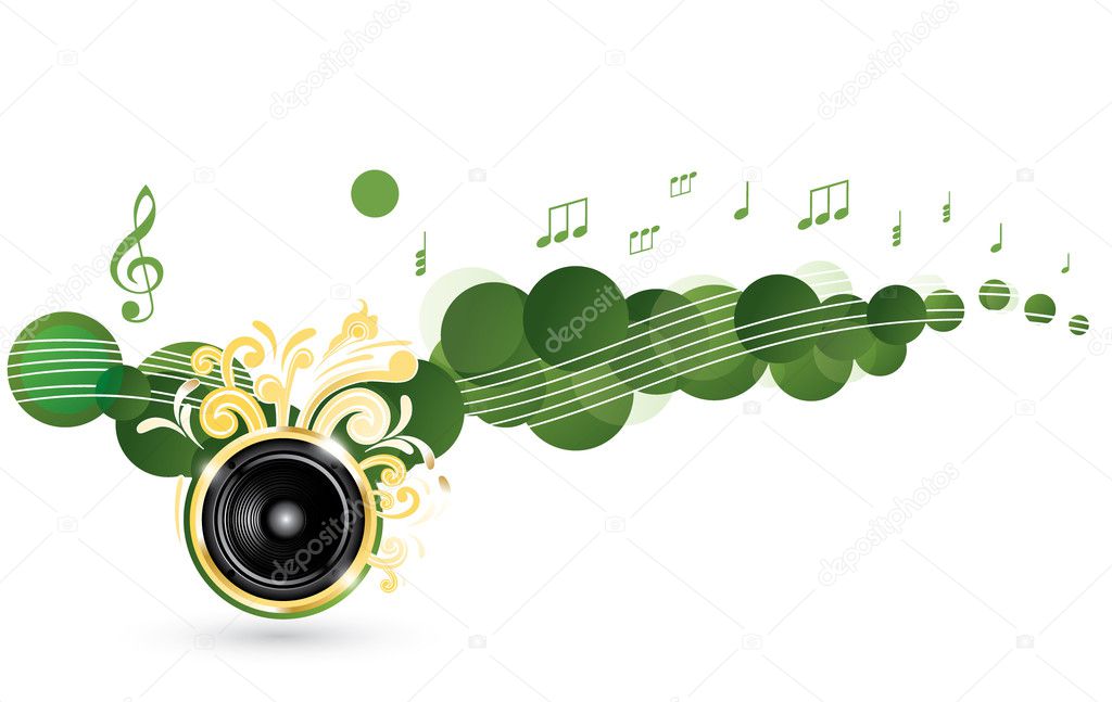 Colorful music background