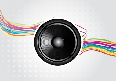 soyut müzik vektör arka plan tasarımı