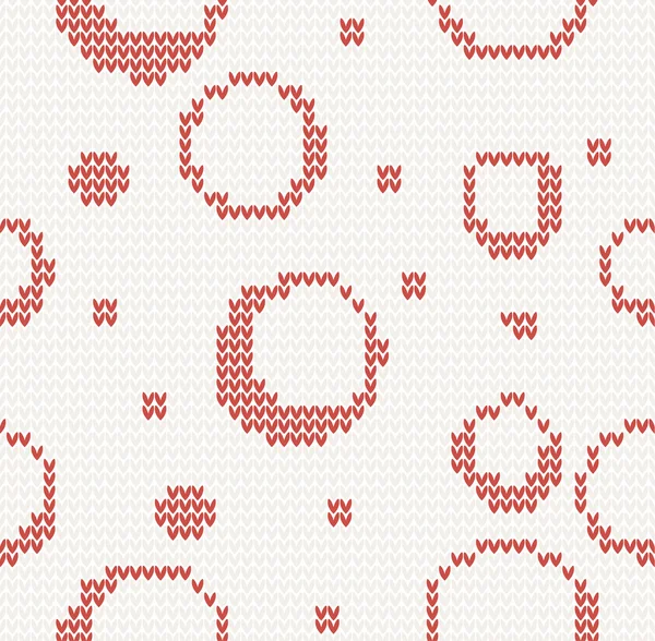 Knitted seamless christmas pattern — Stock Vector