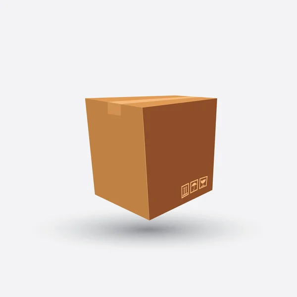 Cardboard box carton container — Stock Vector