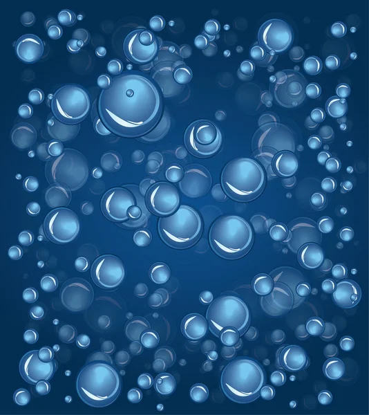 水滴蓝色，矢量背景 — 图库矢量图片