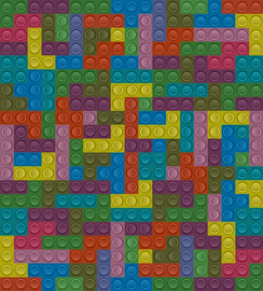 Colorful Lego block. seamless vector — Stock Vector
