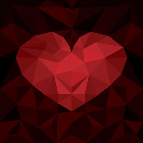 Corazón rojo — Vector de stock