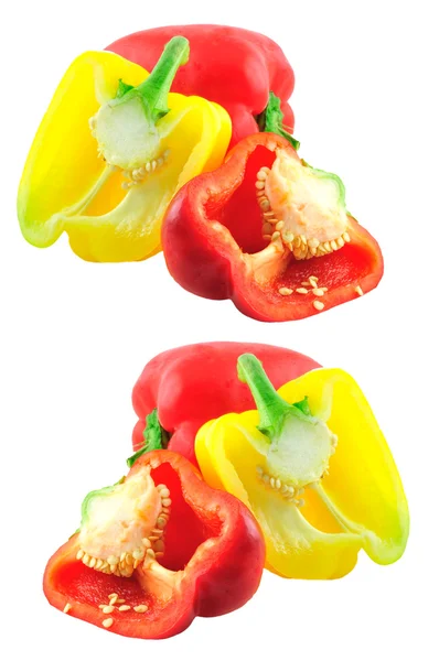 Yellow and red peppers — Stock Photo, Image