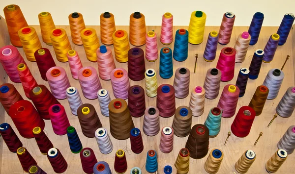 Thread in a sewing workshop — Stock Photo, Image