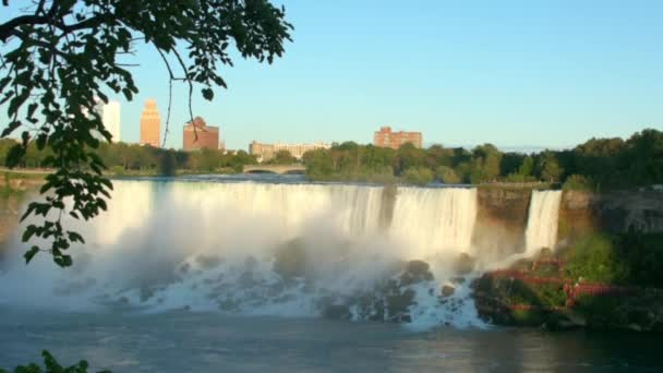 Foto Del Lato Americano Delle Cascate Del Niagara Presa Dalla — Video Stock