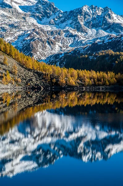Lago di Codelago in autunno — Foto Stock