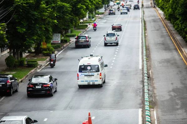 Bangkok Thailand July 2022 Ambulance Van Rushing Road Hurry Bangkok — Stock Fotó