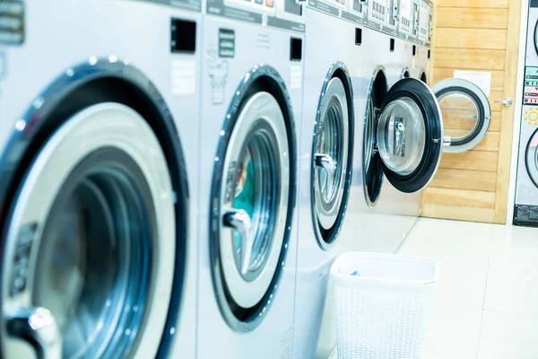 Bangkok Thailand July 2022 Selective Focus Many Washing Machines Laundry — Stock Photo, Image