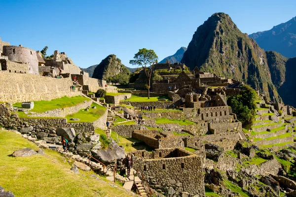 Machu Picchu en Perú - ciudad perdida del Imperio Inca - Perú — Foto de Stock