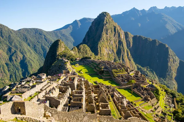 Machu Picchu Peruban - elveszett város Incan Empire - Peru — Stock Fotó