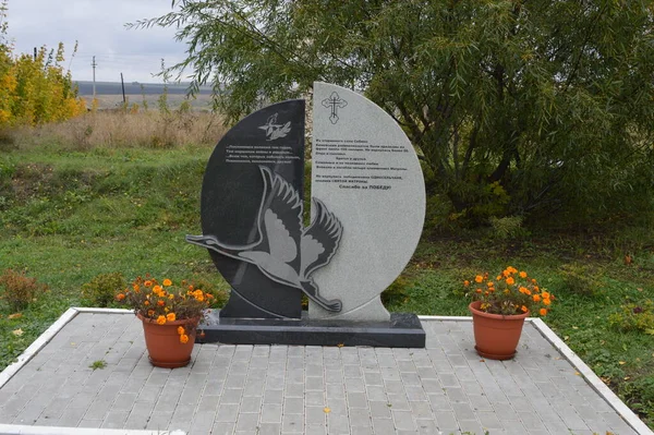 Rusya, Tula bölgesi, Sebino, Büyük Vatanseverlik Savaşı sırasında ölenlerin anıtı.
