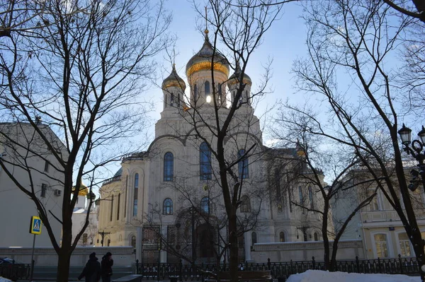 Rusia Moscú Monasterio Sretensky Iglesia Los Nuevos Mártires —  Fotos de Stock