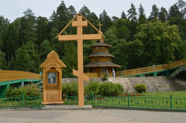 Rusia Región Nizhny Novgorod Pueblo Tsyganovka Fuente San Serafín Sarov —  Fotos de Stock
