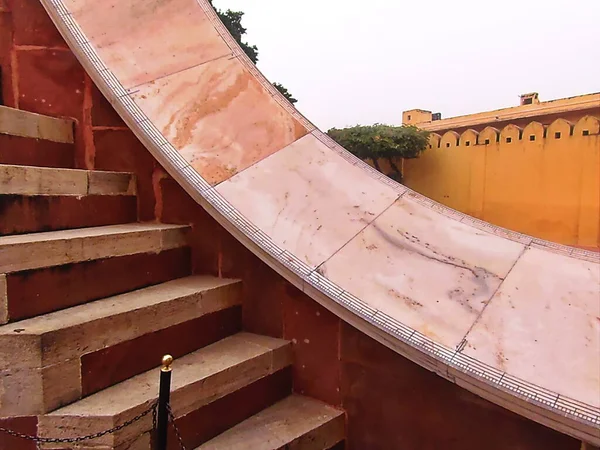 India Jaipur Osservatorio Jantar Mantar Struttura Astronomica — Foto Stock